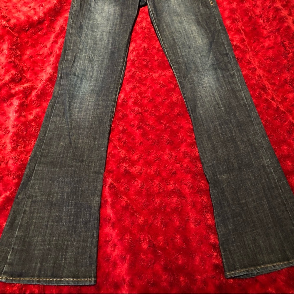 Rock & Republic Kasandra Bootcut Dark Denim Jeans Stretch Chic Edgy (Size 6L) - Picture 5 of 14